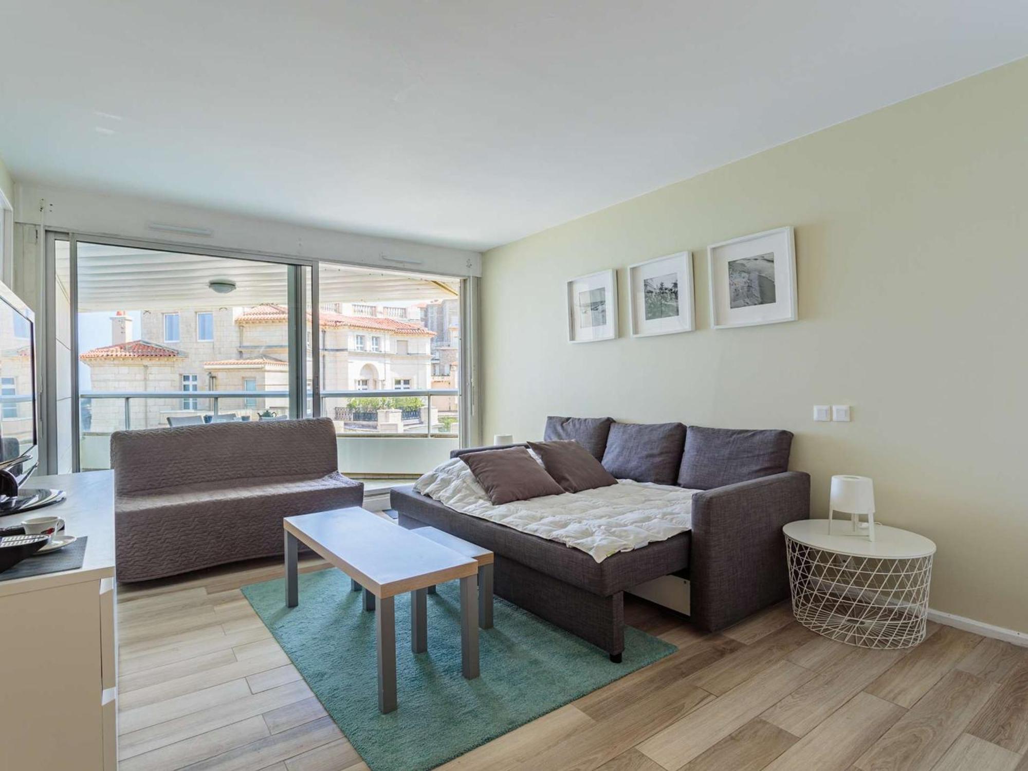 Appartement Moderne En Bord De Avec Acces Piscine A - Fr-1-3-611 Biarritz